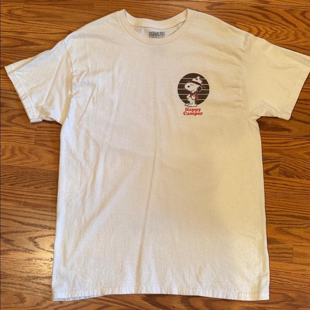 PEANUTS - Hybrid Apparel ‘Happy  Camper' Graphic Tee Size Large